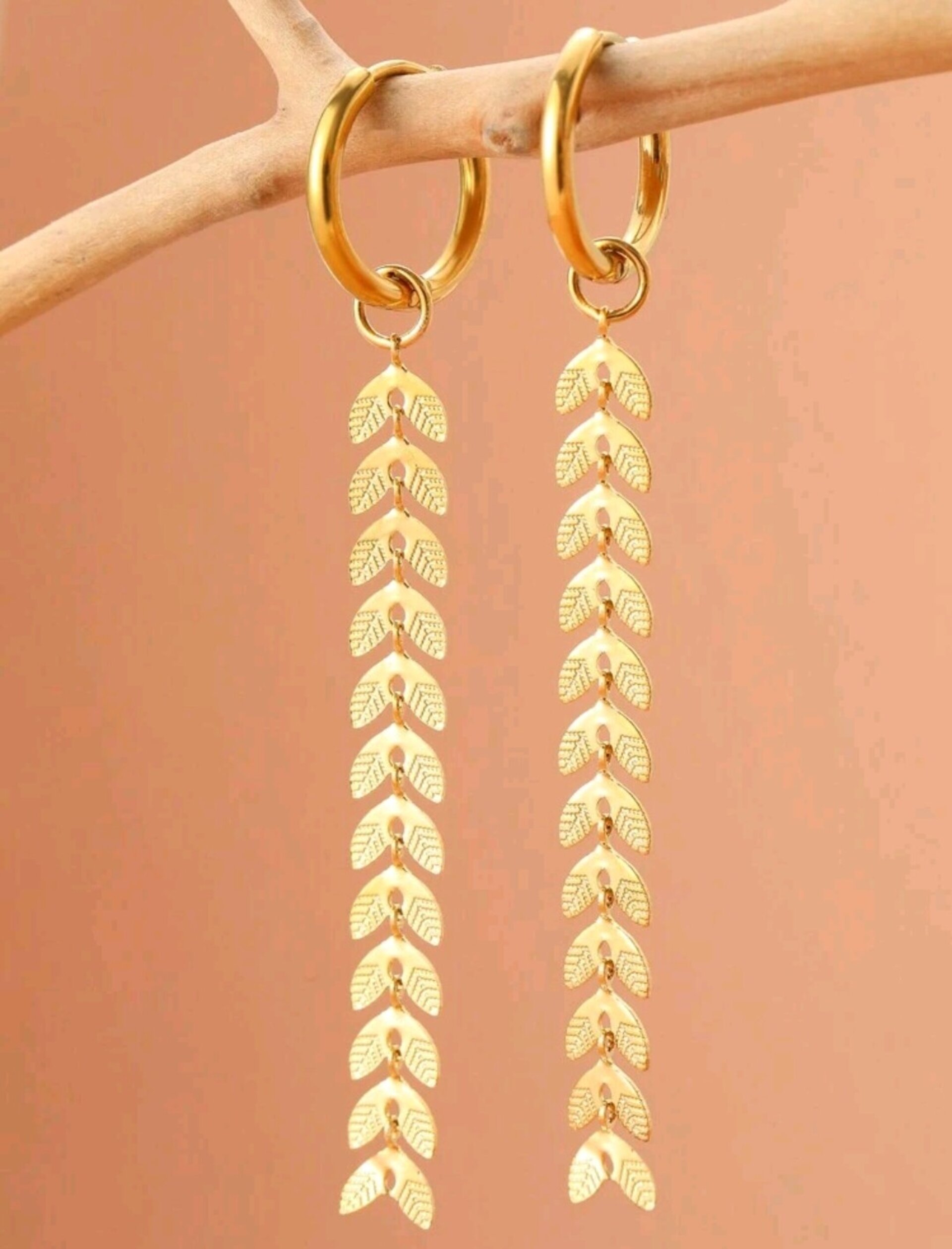 Pendientes Golden Flags - 2